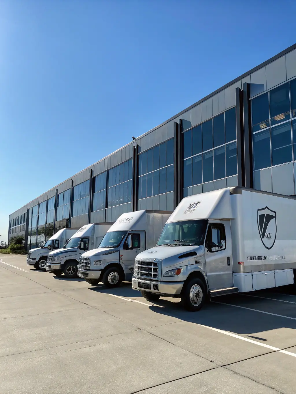 A delivery truck arriving at a distribution center in Mexico, with workers unloading and organizing the imported goods for final delivery.